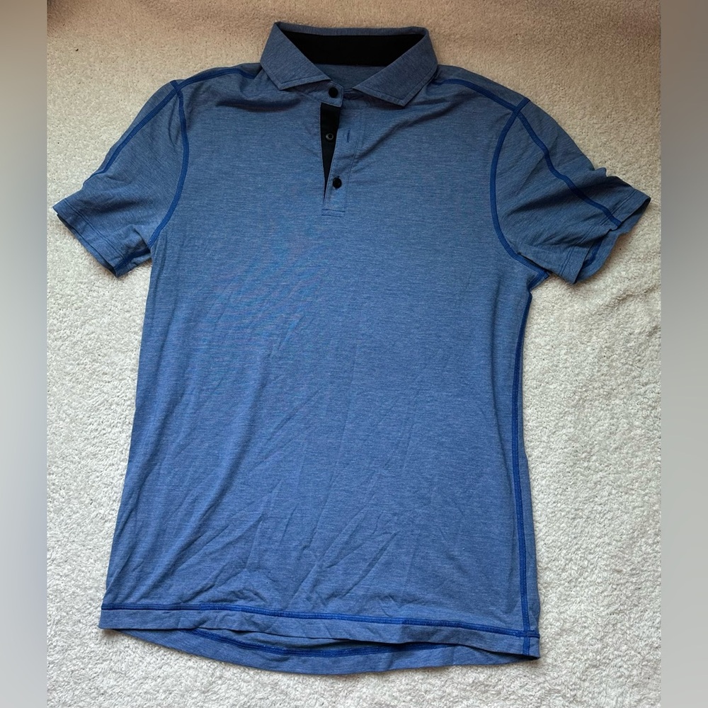 lululemon athletica Men's Blue Polo Shirt